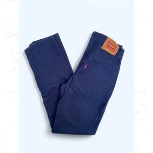Levi's kids 502 regular taper Navy Blue Denim Pants 14 Classic